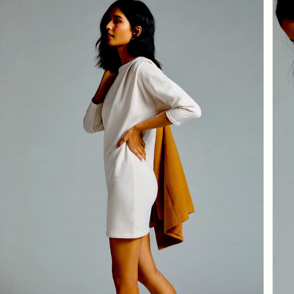 ANTHROPOLOGIE T.La Dolman dress in cream- NWT!!